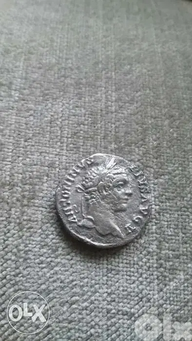 Ancient Roman Silver Coin for Emperor Domitian year 81 AD Rome mint