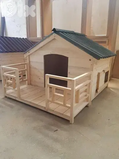 wooden dog houses