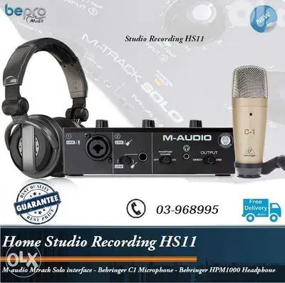 HS11 Bundle Home recording Studio,Home studio, All in one