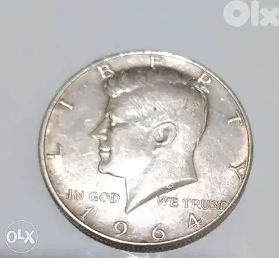 USA Half silver Dollar Johon F kennedy year 1964