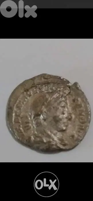 Phoenicia Coin of Roman Emperor Caracalla Silver with Murex Shell