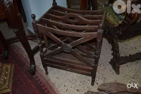 magazine holder teak wood