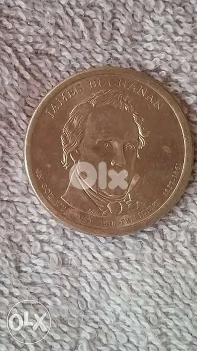 USA Bronze 1 Dollar Coin President James Buchan(1857_1861)Very special