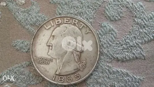 Georege Washington USA One DollarCoin year 1865