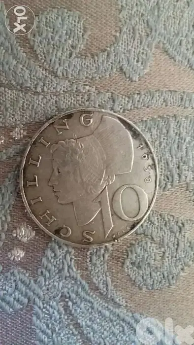 Austria Shilling Silver Coin year 1958 عملة نقديةشيلنغ نمساوي فضة سنة