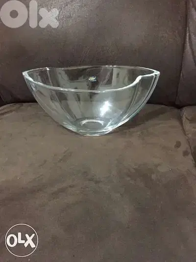 Crystal glass. Bohemia. جاط زجاج تشيكي شفاف