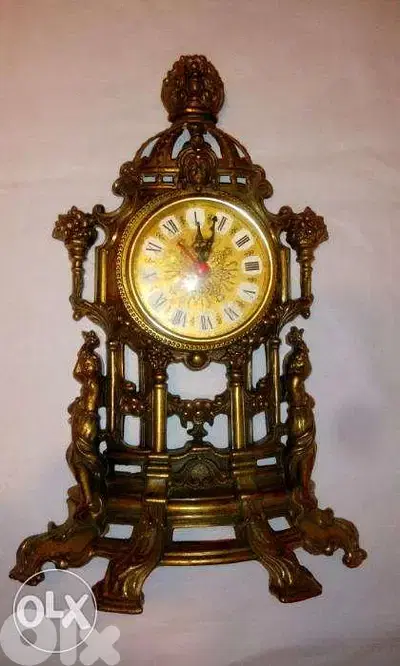 كادر ساعة نحاسي 45 سم metallic watch frame 45cm