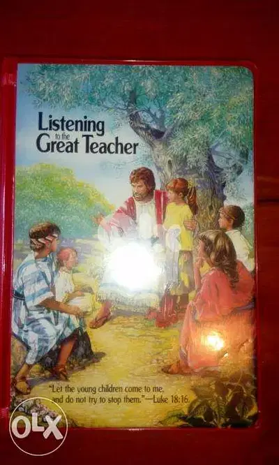 listening to the great teacher 4 audio tapes + book in box made in usa