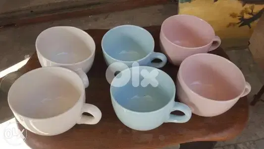 6 كاسة للشوربة كبيرة ملونة