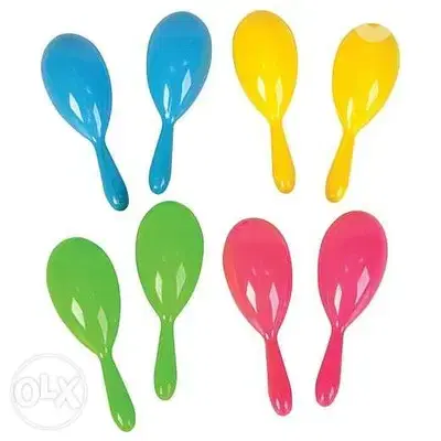 Brand New Plastic Neon Maracas Instrument