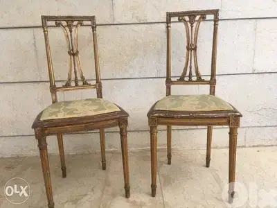 Antique pair chaises d'appui époque Louis XVI