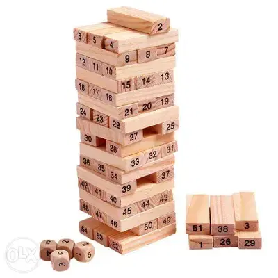 Brand New 54 PCS Wooden Tumbling Tower