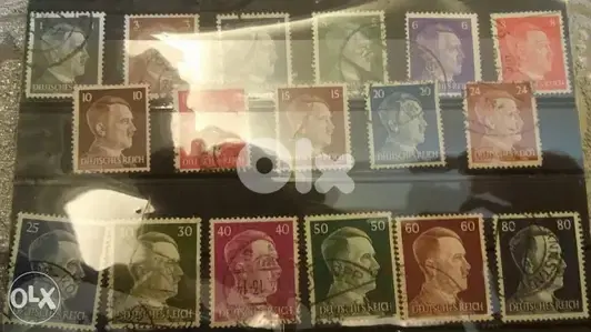 German Hitler Nazi Stamp Collection of17 stamps