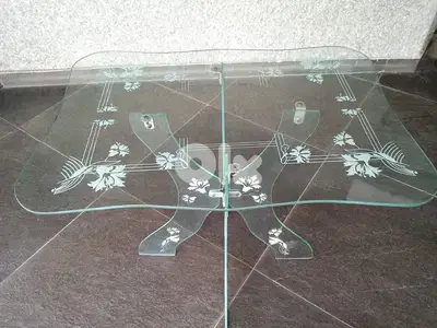 طاولة زجاج حفر يدوي سعر مخفض ونهائي 30$
