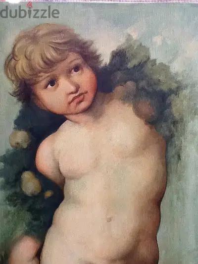 oil painting -Raphael’s putto