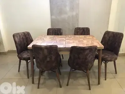 طاوله سفره 6 كراسي متوفره بعده الوان