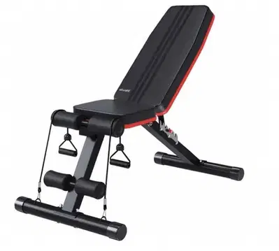 Adjustable Weight Bench with Fitness Rope