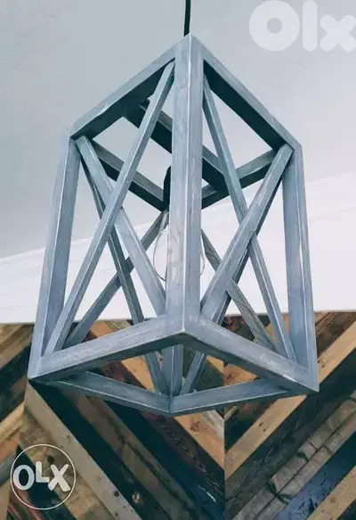 Contemporary industrial steel - pendant light