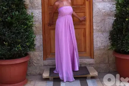 pink long  dress size 38-40