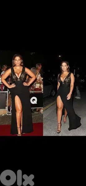 dress black all lace front m to xxxL