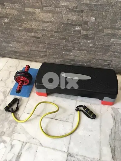 stepper and abs wheel and rubber band like new