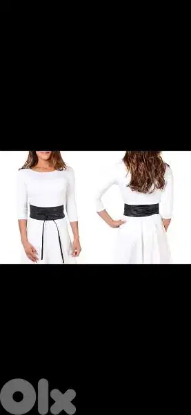 قشاط نسائي برم طبقتين جلد طبيعيbelt
