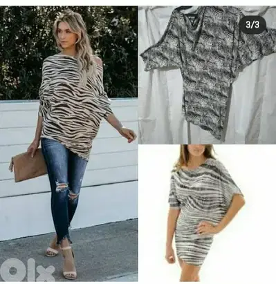 dress or top zebra print s to xL