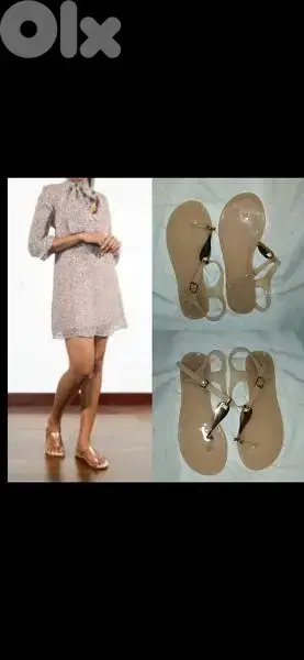 shoes sandals za7ef lon nude 39/40 bas