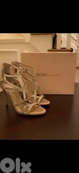 shoes BCBG sandals nude with strass 39/40