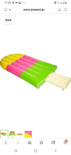 jilong INFLATABLE ICE CREAM LOLLY POP LOUNGER AIR MAT/ 3$ delivery