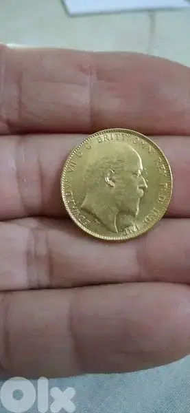 King Edward's VII Gold UK Soverign Coin 1903 weight 7.96 gr 917 gold