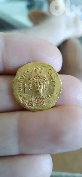 Byzantine Eastern Roman Gold Coin  for Tiberius II 580 AD