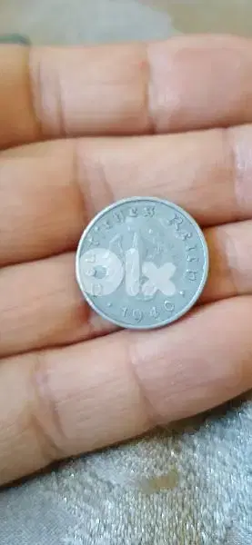 German Nazi Coin WW 2 years 1940 to 1945