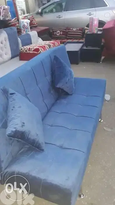 sofa bed blue