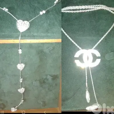 long strass tassel necklace 2 models