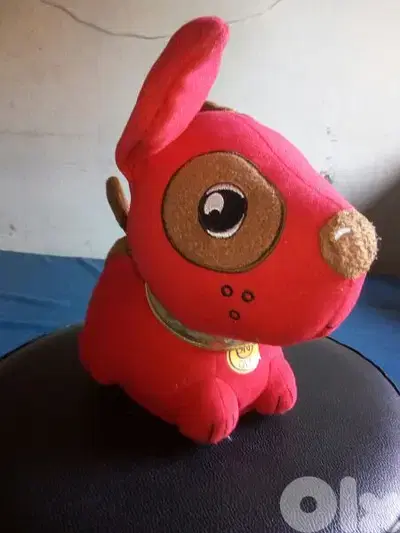 YAKI MECHANISM Red Dog BARKS &MOVES medium Toy his height 20 Cm=22$