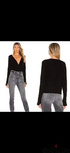 top souf ne3em terke wrap top black s to xxL