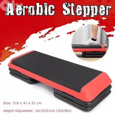 110Cm 4 Risers Aerobic Exercise Step Stepper