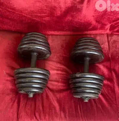 dumbells 30 kg rubber like new we have also all sports equipment