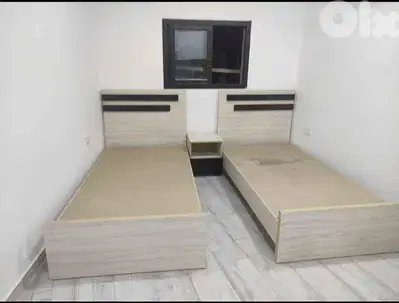 تختين مفرد مع كومود بموديلات من المعمل///bed 2