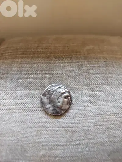 Ancient Macadonian Alexandar The Great Silver Drachm coin year 323 BC