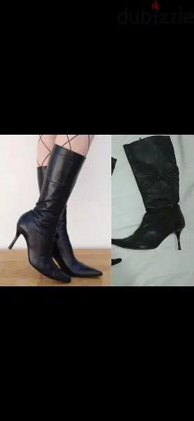 medium heels  boots size 39 used once