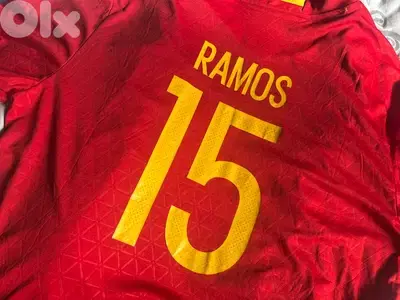 sergio ramos 15  spain world cup special home adidas jersey 2018
