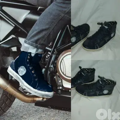 shoes denim blue black size 40 used once