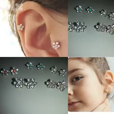 earrings flower shap zc 6 colours 2=15$