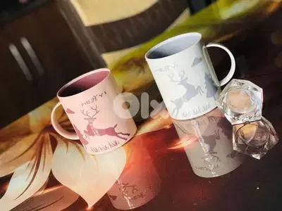 Christmas spirit elk melamine mugs
