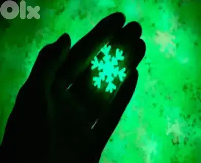 luminous wall snowflakes and stars