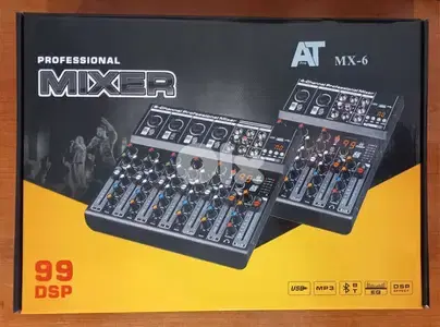 mixer 6ch with 99 dsp effect,new in box