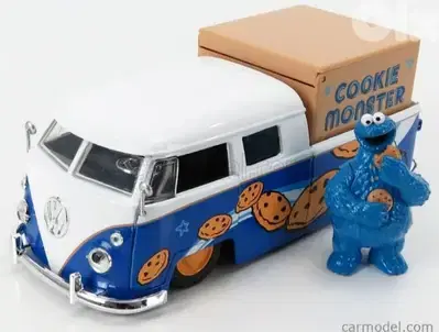 V. W Bus (Sesame Street) diecast car model 1:24.