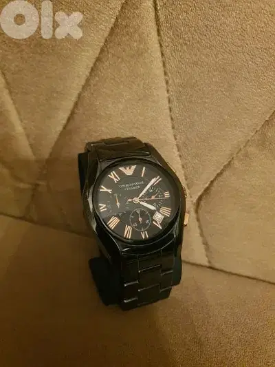 EMPORIO ARMANI  CERAMICA black watch